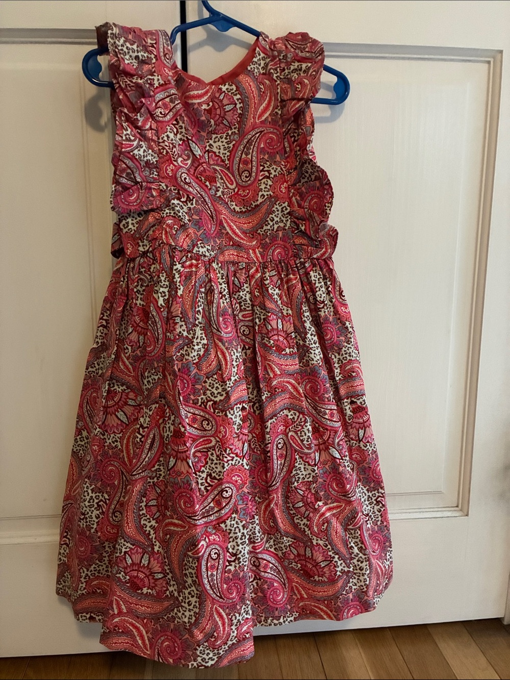 Laura Ashley Pink Paisley Ruffle Sundress